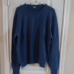 Tru Vtg POLO by Ralph Lauren Classic Navy Crewneck Sweater Y2K Hong Kong